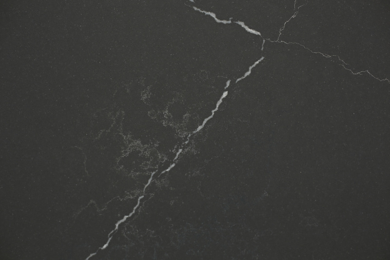 PXQZ210625-1 matte black Hand Made Artificial Quartz Scratch-resistant Table Top