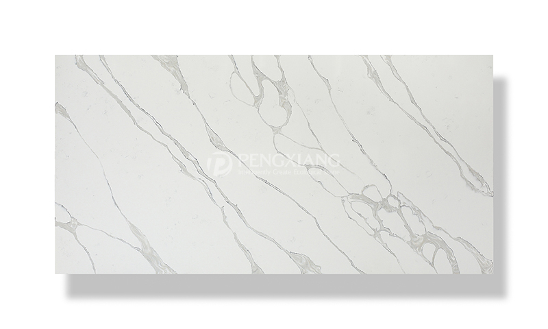 PXQZ211006-2 Stain-resistant Calacatta Decorative Quartz Stone for Kitchen