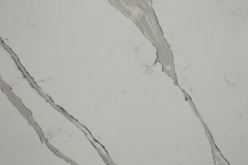 PXQZ211006-2 Stain-resistant Calacatta Decorative Quartz Stone for Kitchen