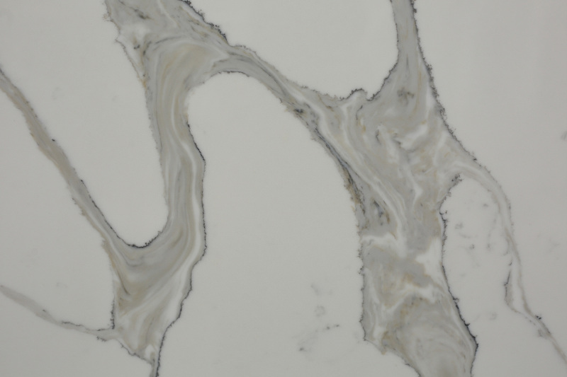 PXQZ211006-2 Stain-resistant Calacatta Decorative Quartz Stone for Kitchen