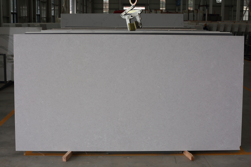 PXQZ201220-1 Grey Quartz Stone Dinning Table tops with Stain Resistance Advantage