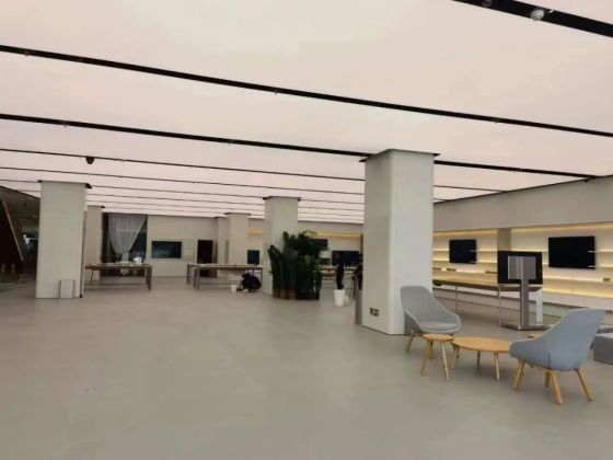 New case /Nanchang Wu Yue Huawei Experience Store, a high degree of unity between technology and aesthetics