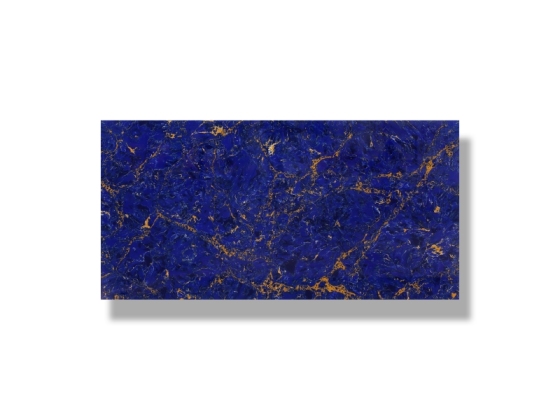 Quarzplatten im neuen Stil in blauem Design, zugeschnitten für die Küchenarbeitsplatte