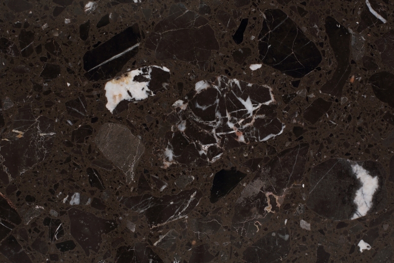 PX1000 Marble Big Particle Brown Coffee Table Top Engineered Stone