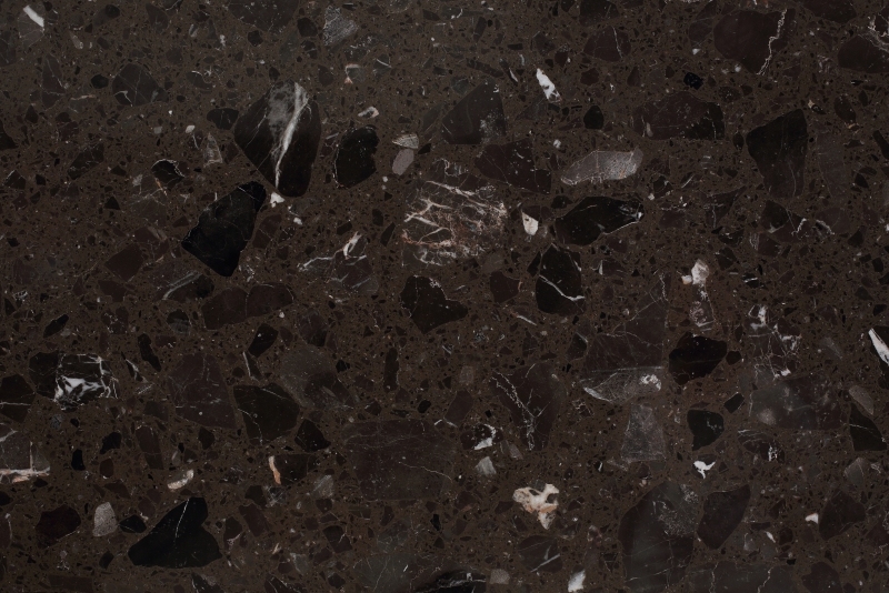 PX1000 Marble Big Particle Brown Coffee Table Top Engineered Stone