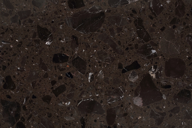 PX1000 Marble Big Particle Brown Coffee Table Top Engineered Stone