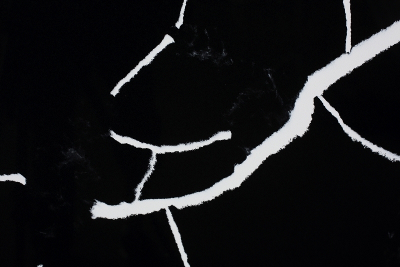 PXQZ180522-3 Black Marquina Artificial Quartz Big Slab Super Jumbo Size Stone