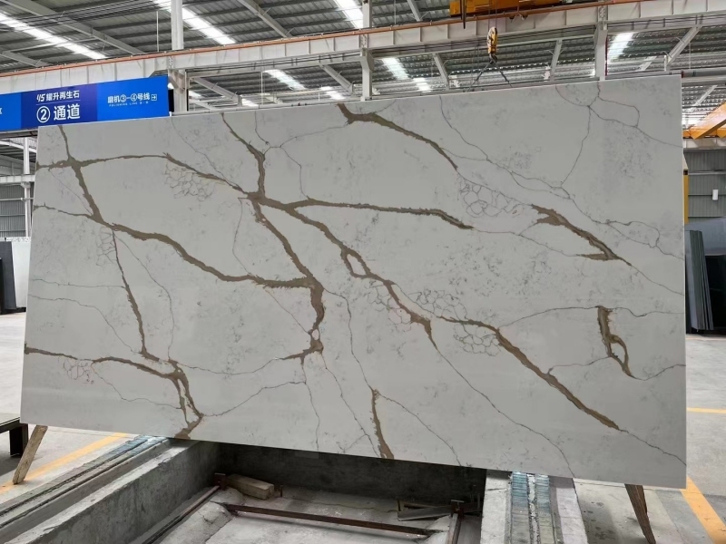 PXQZ220227-1 Artificial Quartz Kitchen Backsplashes easy to maintain