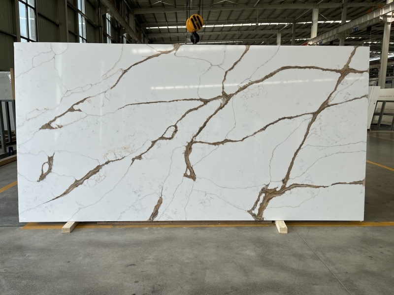 PXQZ220227-1 Artificial Quartz Kitchen Backsplashes easy to maintain