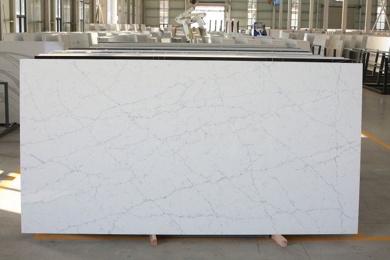 PXQZ190318-1 Quartz Cladding Calacatta 3200 1600MM Engineered Stone Slab