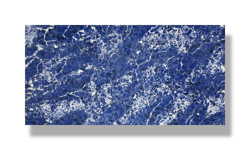 PXQZ211205-1 Pengxiang Quartz Countertop Blue Artificial Stone Kitchen Tabletops
