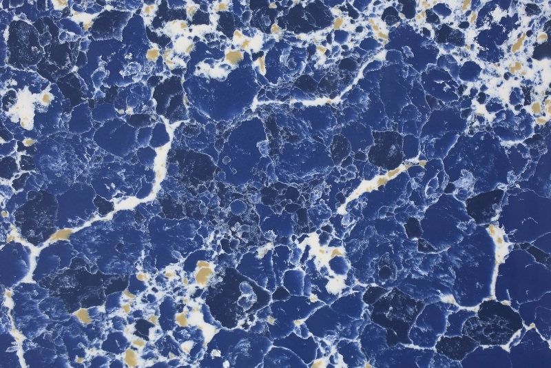 PXQZ211205-1 Pengxiang Quartz Countertop Blue Artificial Stone Kitchen Tabletops