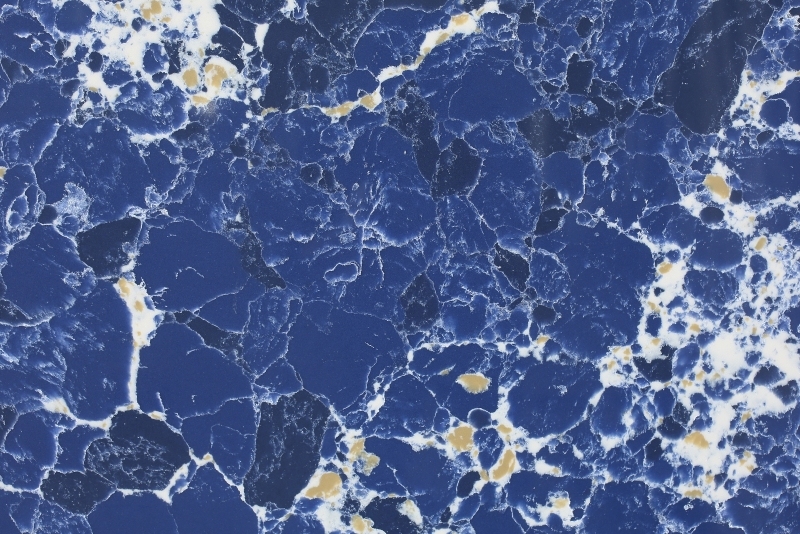 PXQZ211205-1 Pengxiang Quartz Countertop Blue Artificial Stone Kitchen Tabletops