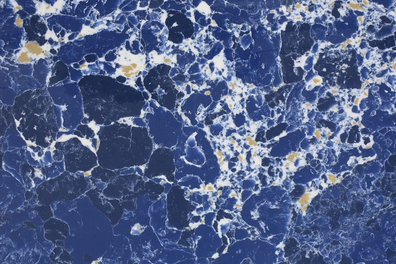 PXQZ211205-1 Pengxiang Quartz Countertop Blue Artificial Stone Kitchen Tabletops
