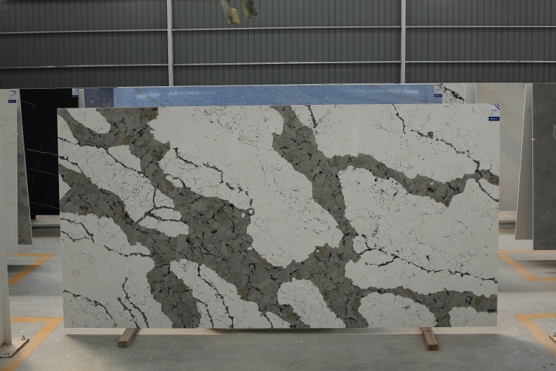 PXQZ211222-1 Transparent Luxury Artificial Quartz Countertop for Sale