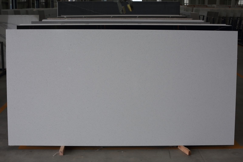 PXQZ800 Stain Resistant Crystal White Artificial Quartz Countertop Backsplash