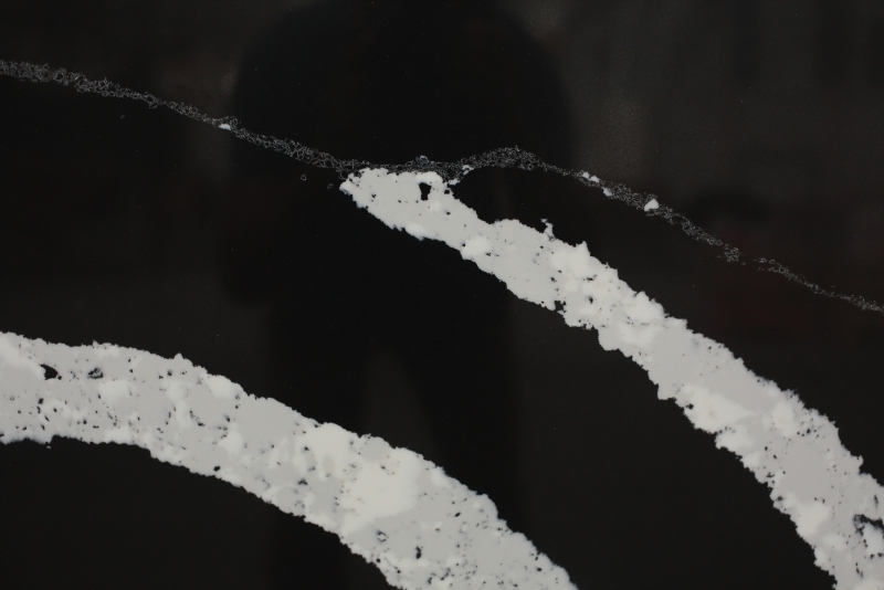 PXQZ211119-1 Black Artificial Quartz with for Kitchen Intertor Decoration