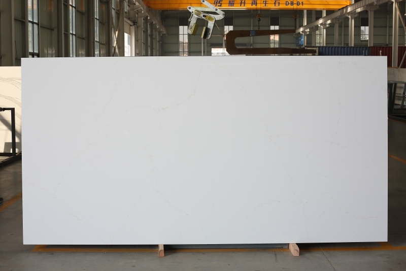 PXQZ211101-1 White Graceful Features Artificial Quartz Table top