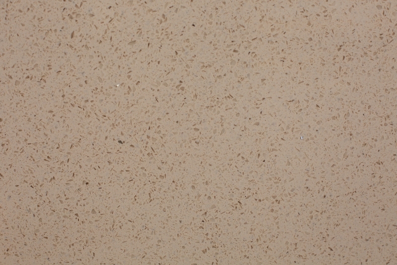 PXQZ840 Beige Crystal Artificial Quartz Big Slabs for Kitchen Island Countertop