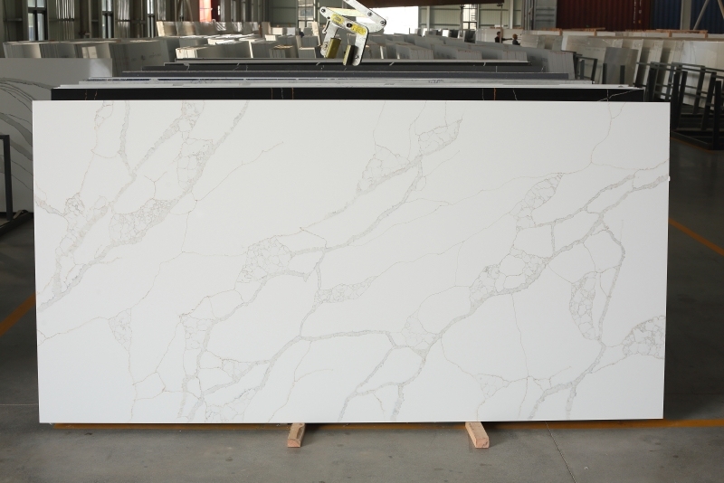 PXQZ220519-1 Polished / Matt Finish Artificial Quartz Silk Vein Wall Cladding