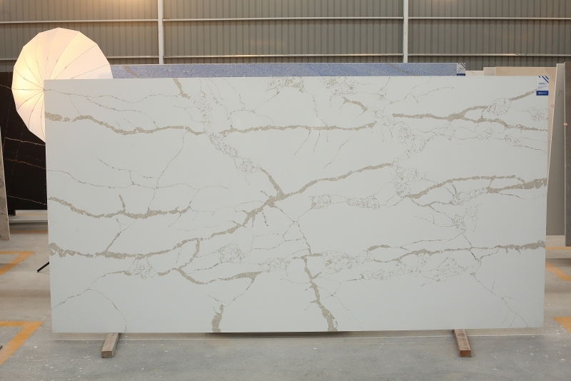 PXQZ200705-1 Polished White Artificial Quartz Round Table top