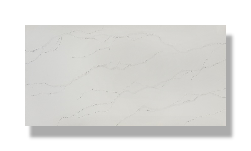 PXQZ200930-1 White Artificial Quartz Slab Wall Matt Surface