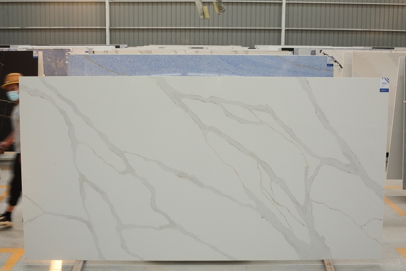 PXQZ200923-1 Engineered Quartz Countertop Brushed Surface Artificial Stone
