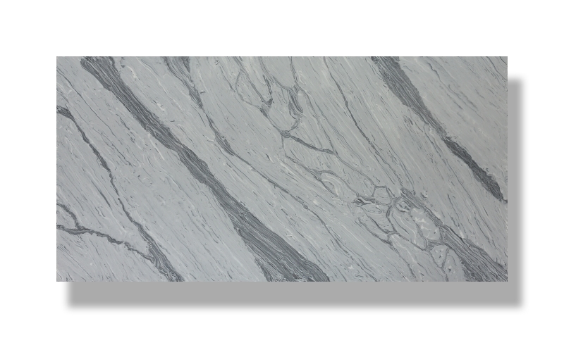 PXQZ220701-2 Quartz Stone Slabs Sea-landscape Shape Design for Homedesign