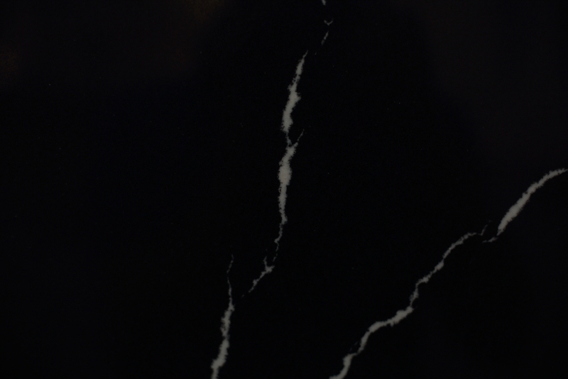 PXQZ210316-5 Dark Black Artificial Quartz Slab With Good Performance