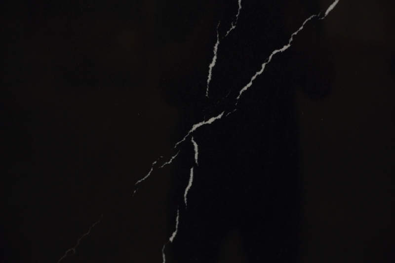 PXQZ210316-5 Dark Black Artificial Quartz Slab With Good Performance