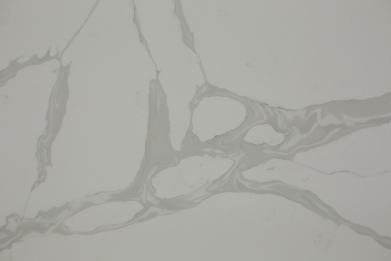 PXQZ200911-1 Pengxiang Original Design White Quartz Countertop Carrara