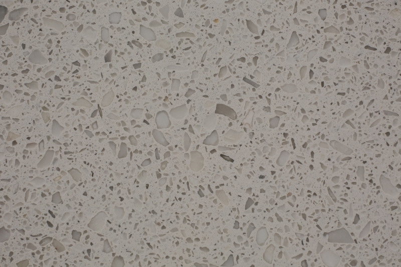 PX0110 White Particle Engineered Marble Stain Resistant Stone Coffee Table top