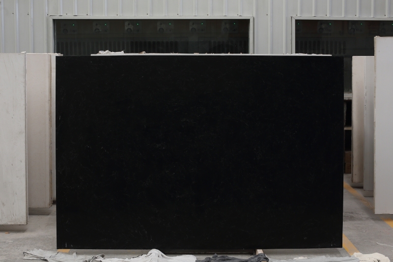 PX0718 Black Marble Artificial Stone with White Veins Used for Flooring Wall Decoration
