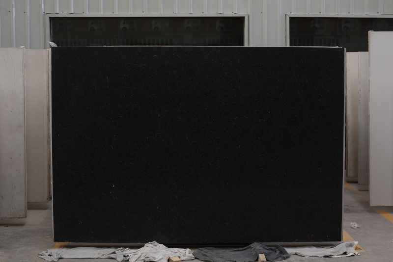 PX0704 Black Engineered Marble Used for Interior Paving Stone Tiles