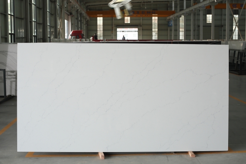 PXQZ180707-2 White Quartz Artificial Stone Customized Countertop