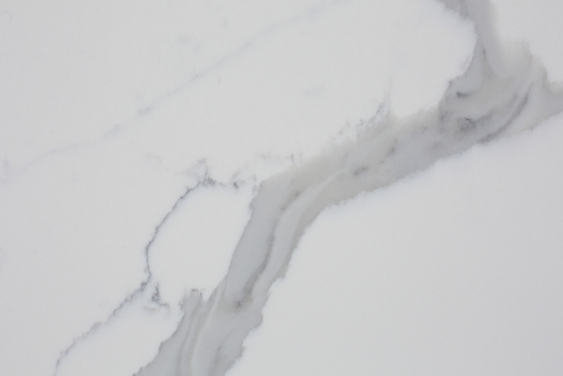 PXQZ190612-1 Quartz Surface White Calacatta Series High-end Design Engineered Stone