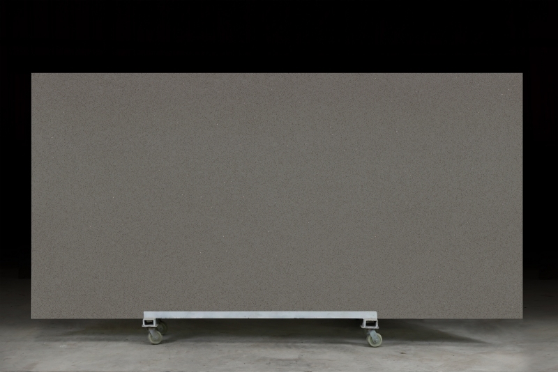 PXQZ180619-1 Grey Solid Color Engineered Quartz with 7 Mohs Hardness