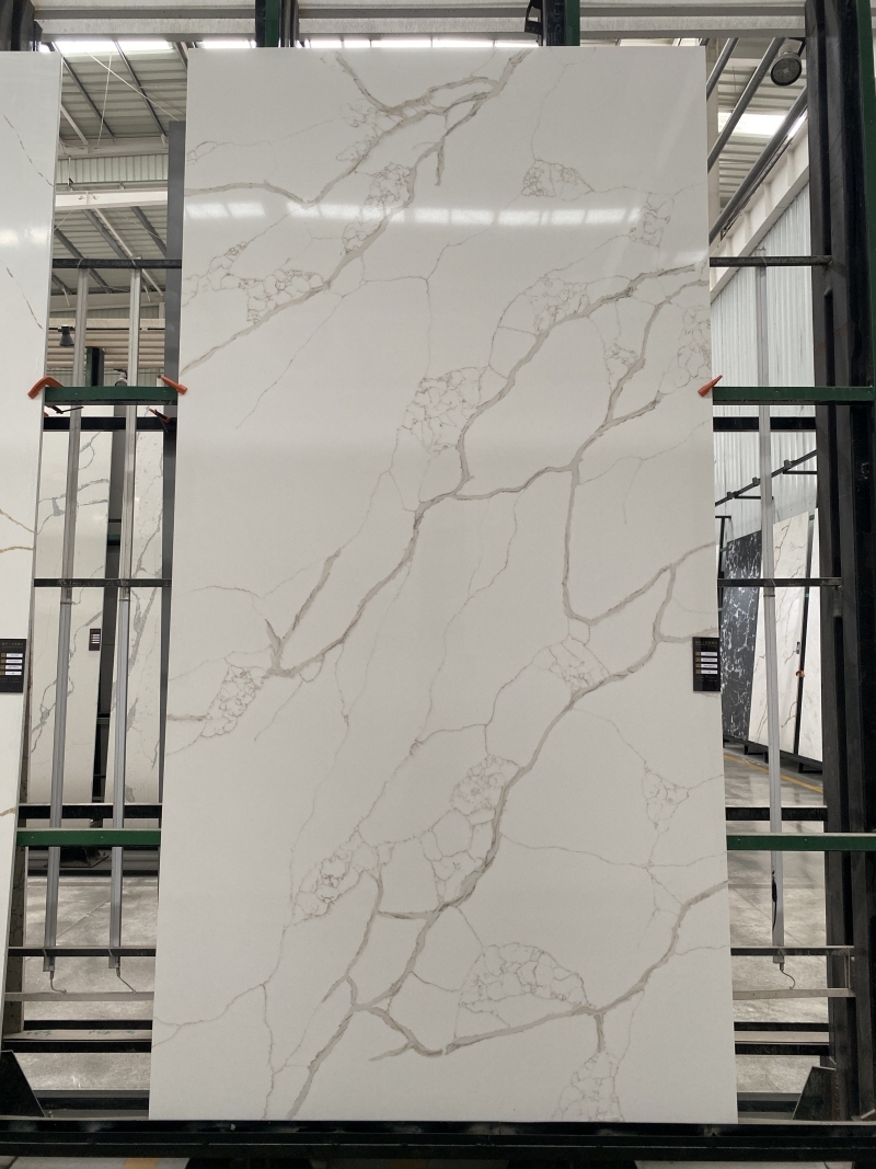 PXQZ230507-6 Faux Stone Artificial Quartz Cut to Size Reception Desk of Hotel