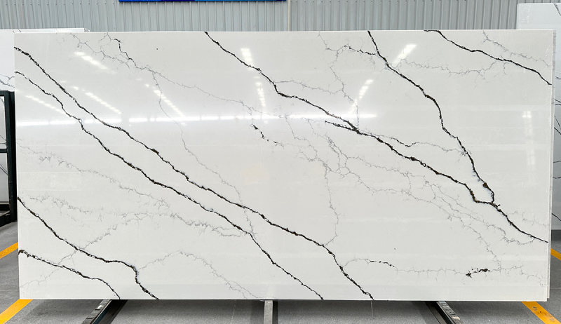 PXQZ230610-1 Pengxiang High-end Artificial Quartz Hot Sale Stone Slabs in Europe Market