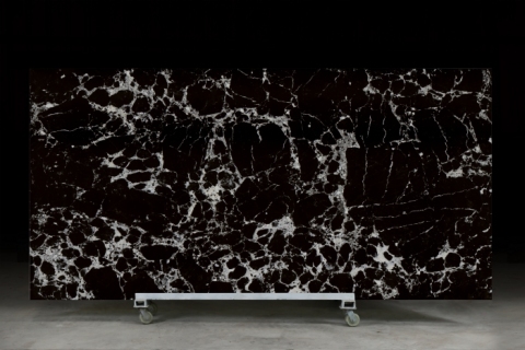 PXQZ230709-2 High-end Black Quartz Sheet Engineered Stone Panel