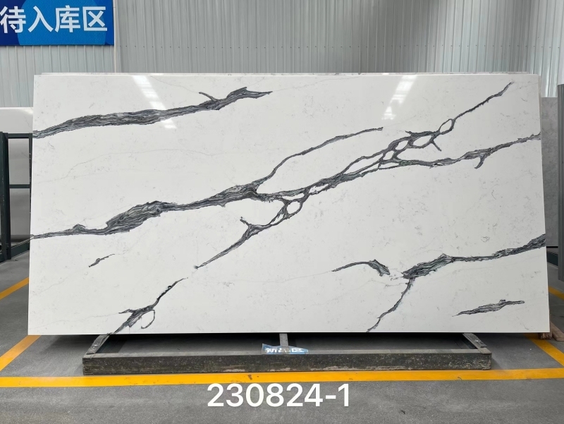 PXQZ230824-1 High-end Engineered Stone Quartz for Shopping Mall Store Wall Background