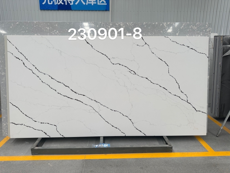 PXQZ230901-8 Latest Design Artificial Quartz Slab Hot Sale in Europe