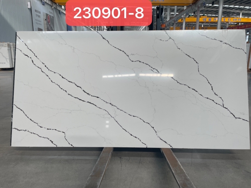 PXQZ230901-8 Latest Design Artificial Quartz Slab Hot Sale in Europe