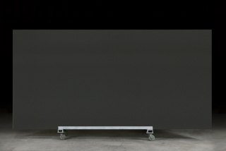 PXQZ230915-4 Grey Solid Color Quartz Artificial Stone Slabs with Leathered Suface