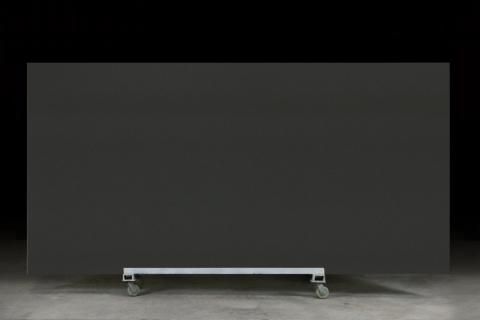 PXQZ230915-4 Grey Solid Color Quartz Artificial Stone Slabs with Leathered Suface