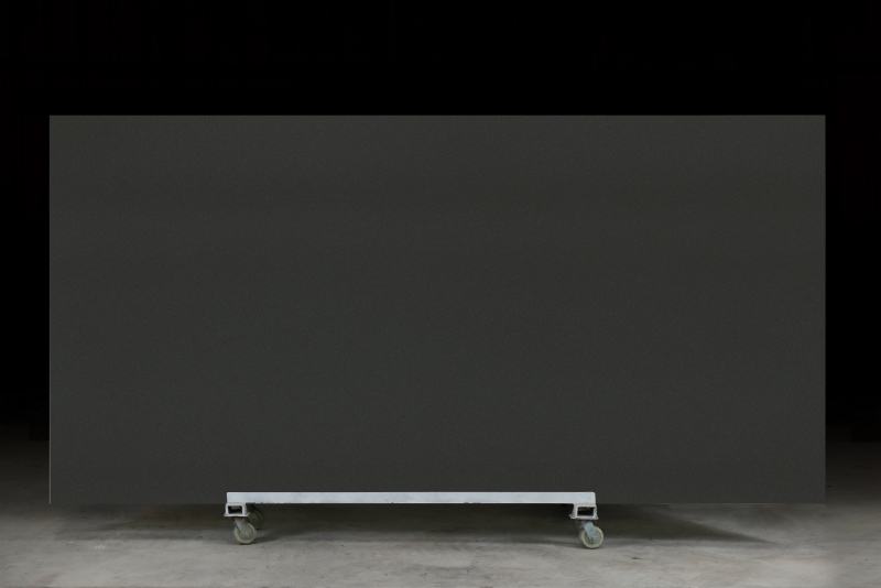 PXQZ230915-4 Grey Solid Color Quartz Artificial Stone Slabs with Leathered Suface