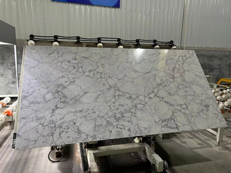 PXQZ240222-1 New Arrival Blue Quartz Engineered Stone Slab Countertops