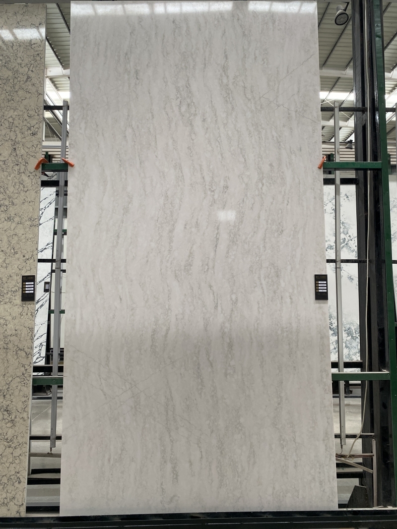 PXQZ240222-3 Pengxiang Pink Artificial Quartz 3200mm Big Slab Stone Countertops