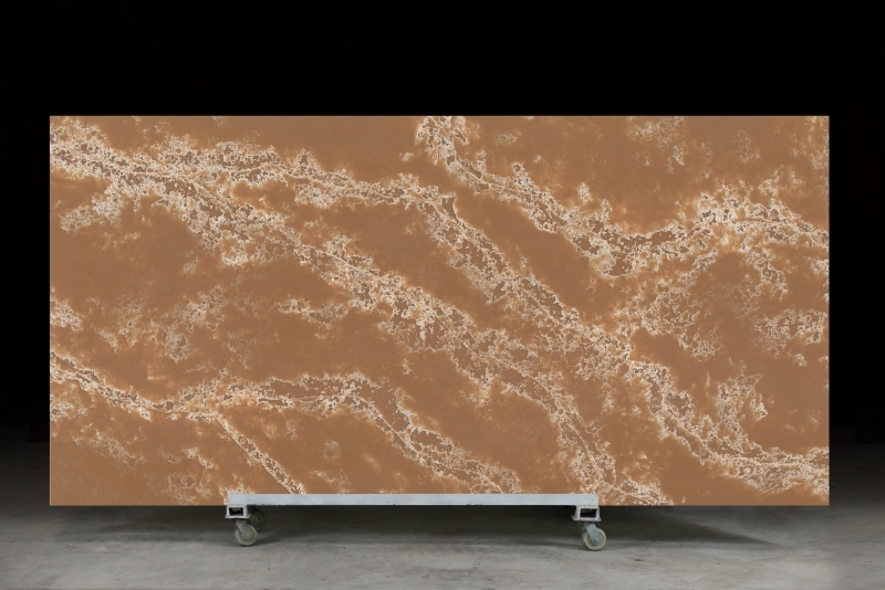 PXQZ190514-1 Bright Colors Artificial Quartz Cladding for TV Backgrond Wall