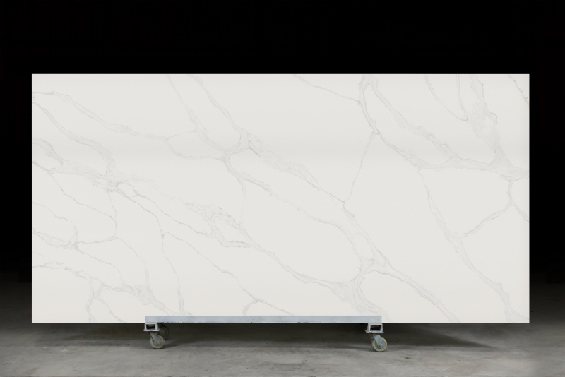PXQZ221128-6 White Stone Engineered Quartz Sheet Large Board In Stock